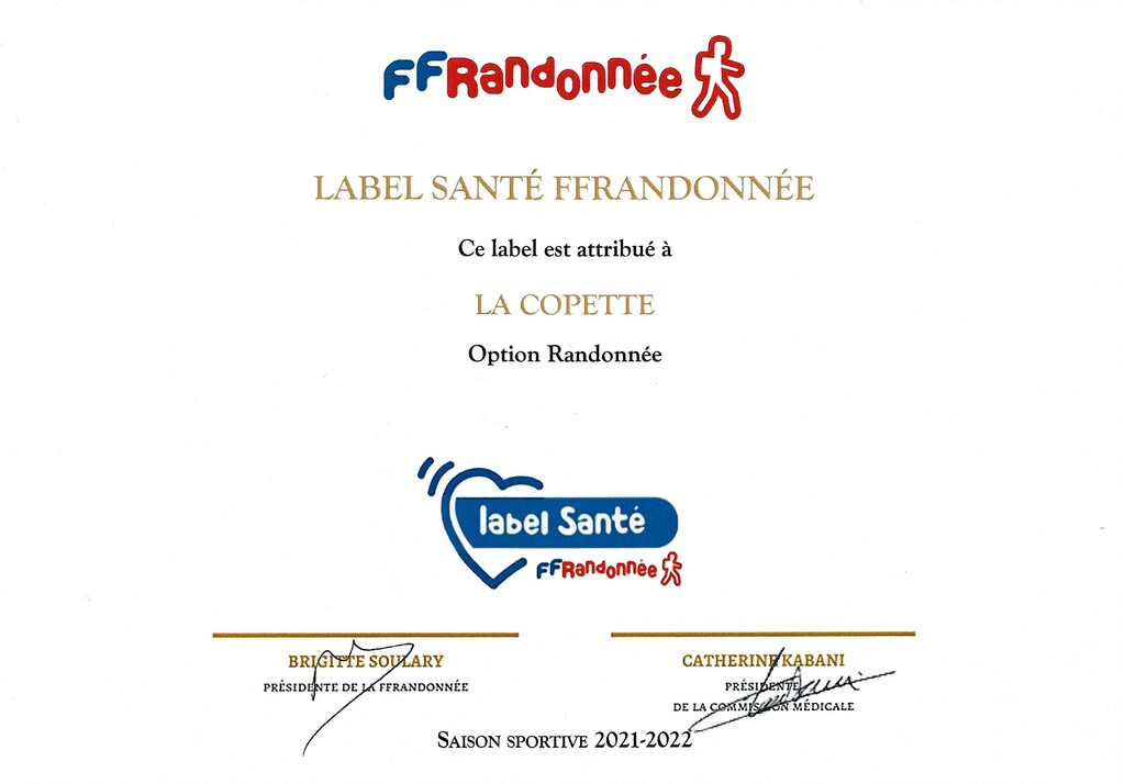 Label Santé FFRandonnée
